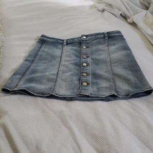 Jean mini skirt